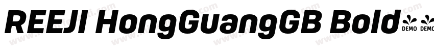REEJI HongGuangGB Bold字体转换